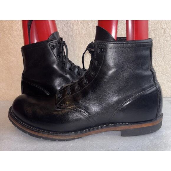 Red Wing Beckman Black Featherstone # 9014 Men Size 10.5 D Boot main image 10